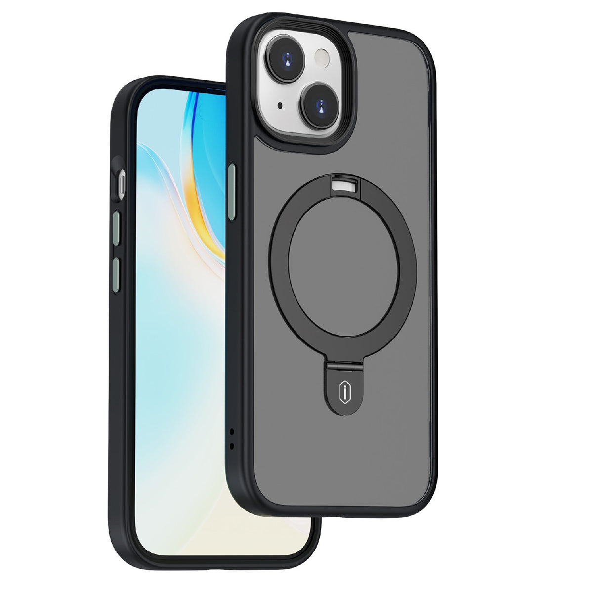 ELECTROPRIME For iPhone 15 WIWU ZMM-010 Airbag Skin Feel MagSafe Phone Case(Black)