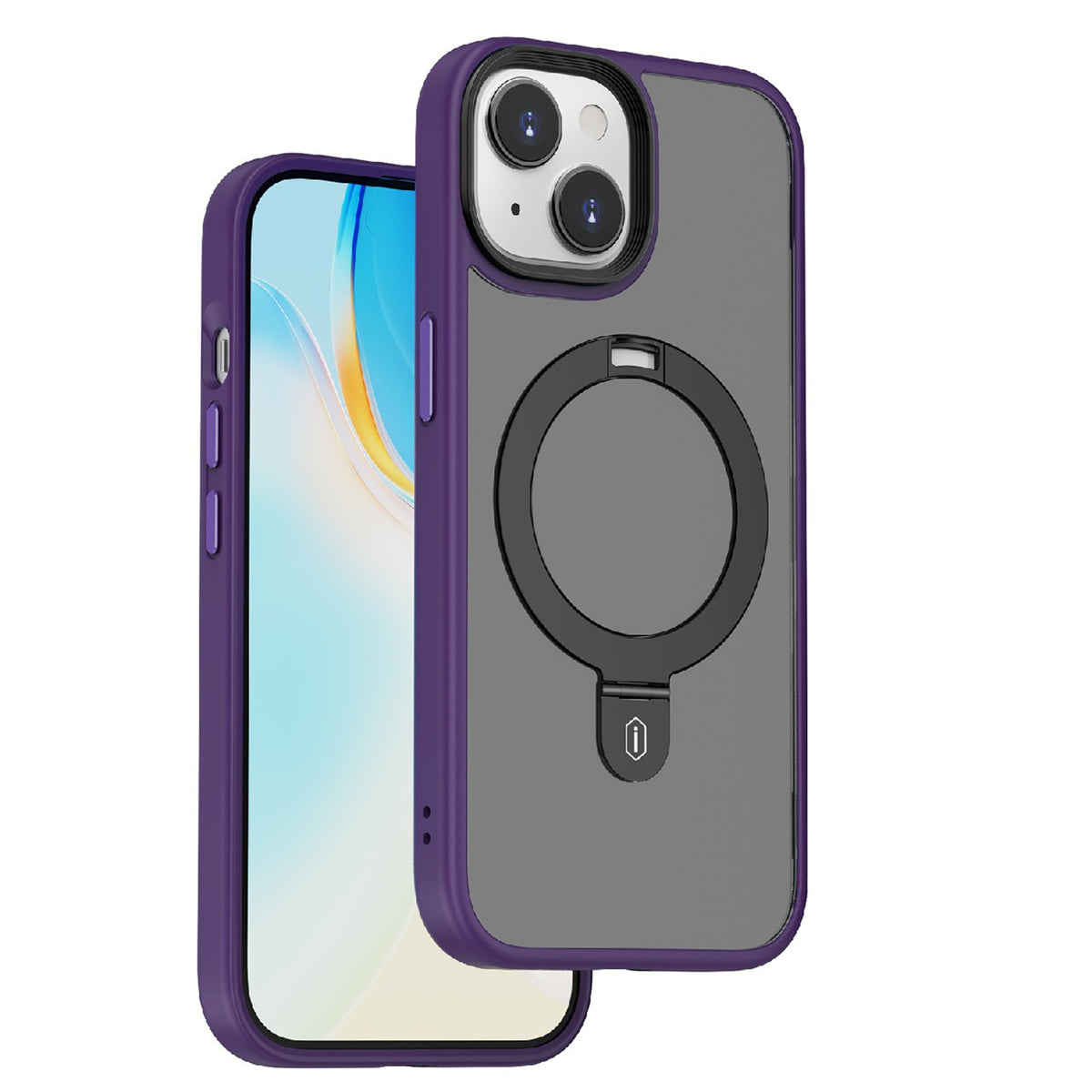 ELECTROPRIME For iPhone 15 WIWU ZMM-010 Airbag Skin Feel MagSafe Phone Case(Purple)
