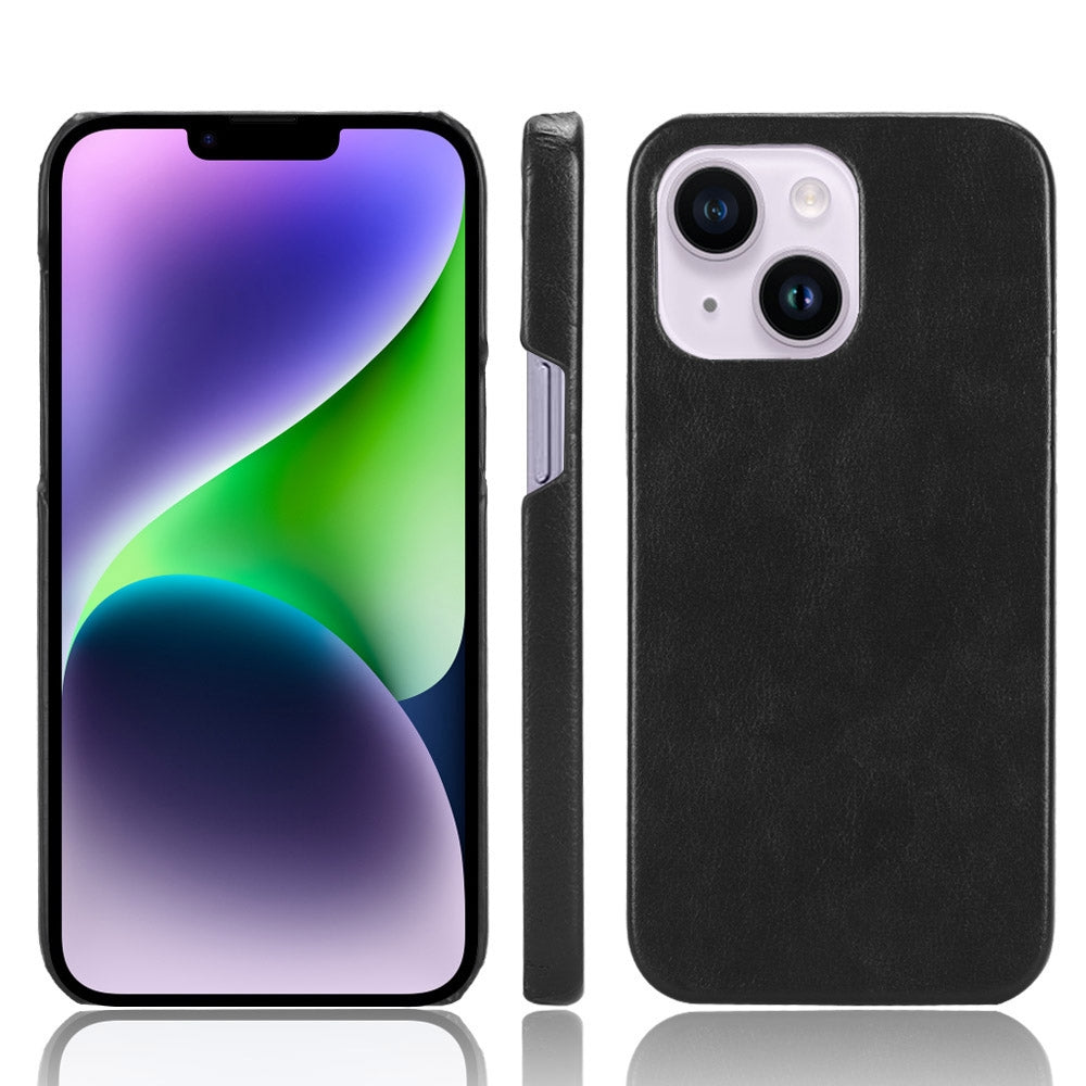 ELECTROPRIME For iPhone 15 Litchi Texture Back Cover Phone Case(Black)