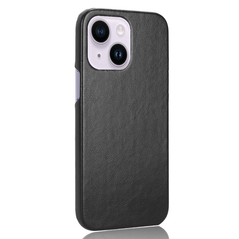 ELECTROPRIME For iPhone 15 Litchi Texture Back Cover Phone Case(Black)