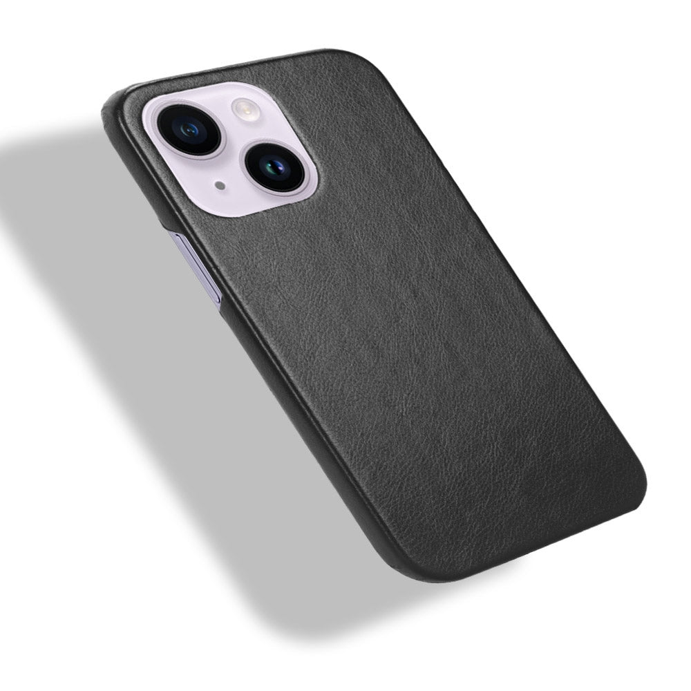ELECTROPRIME For iPhone 15 Litchi Texture Back Cover Phone Case(Black)