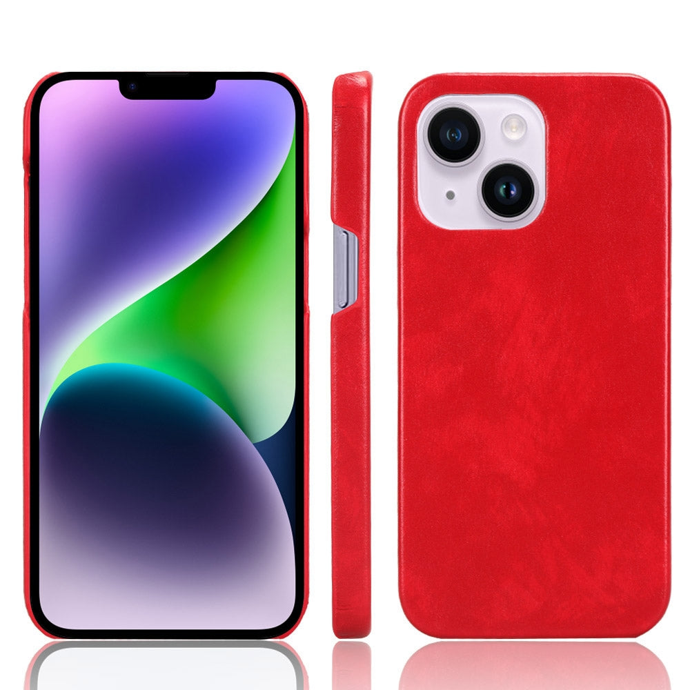 ELECTROPRIME For iPhone 15 Litchi Texture Back Cover Phone Case(Red)