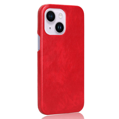 ELECTROPRIME For iPhone 15 Litchi Texture Back Cover Phone Case(Red)