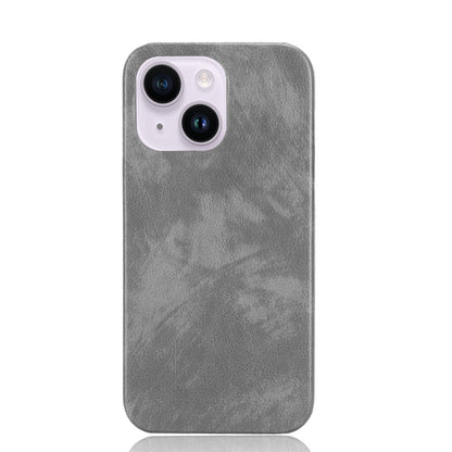 ELECTROPRIME For iPhone 15 Litchi Texture Back Cover Phone Case(Grey)