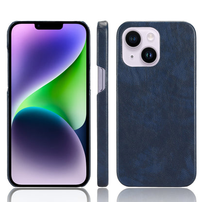 ELECTROPRIME For iPhone 15 Litchi Texture Back Cover Phone Case(Blue)