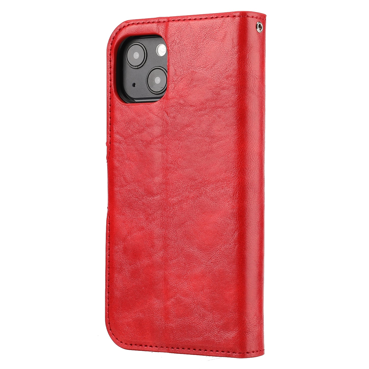 ELECTROPRIME For iPhone 15 Crazy Horse Texture Detachable Horizontal Flip PU Case(Red)