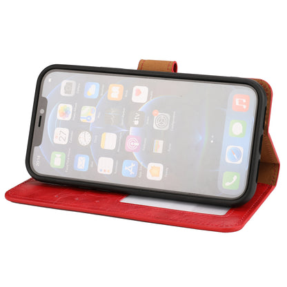 ELECTROPRIME For iPhone 15 Crazy Horse Texture Detachable Horizontal Flip PU Case(Red)