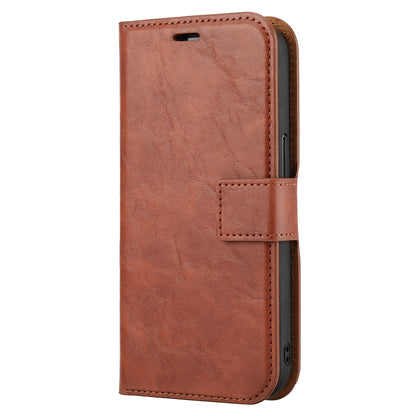 ELECTROPRIME For iPhone 15 Crazy Horse Texture Detachable Horizontal Flip PU Case(Brown)