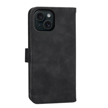 ELECTROPRIME For iPhone 15 Dierfeng Dream Line TPU + PU Leather Phone Case(Black)