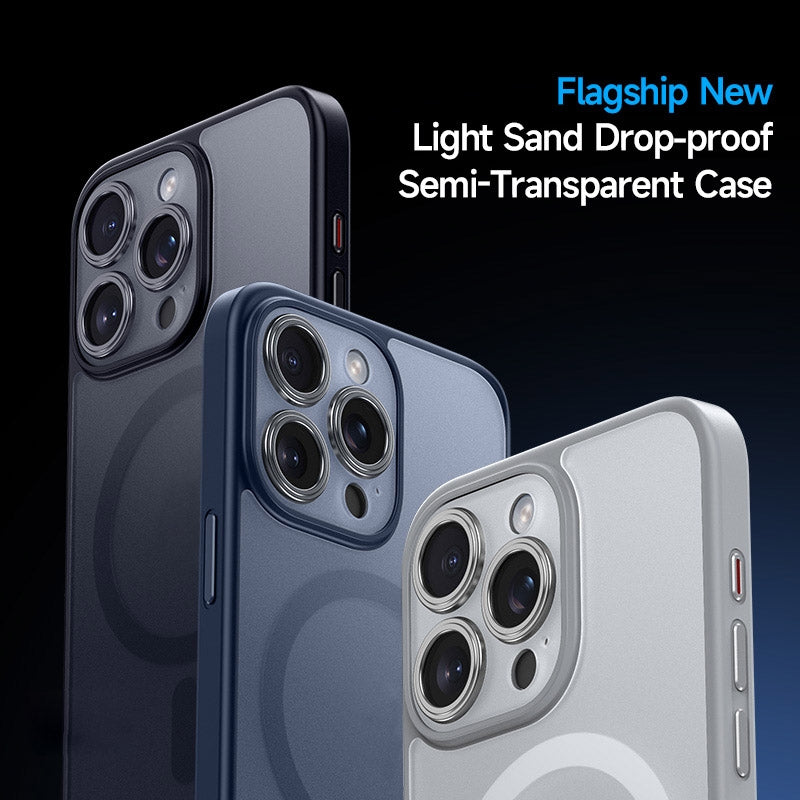 ELECTROPRIME For iPhone 15 SULADA Magsafe Magnetic Matte PC + TPU Phone Case(Titanium Gray)