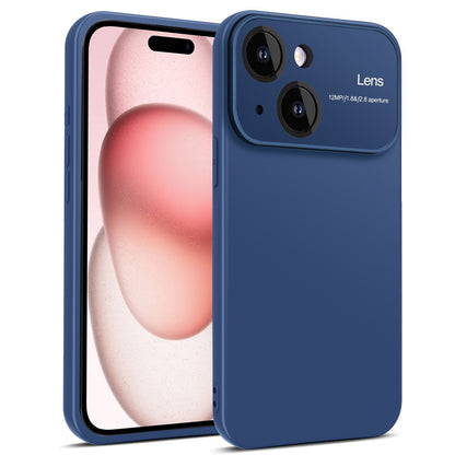 ELECTROPRIME For iPhone 15 Plus Laminated Large Window TPU Phone Case(Royal Blue)