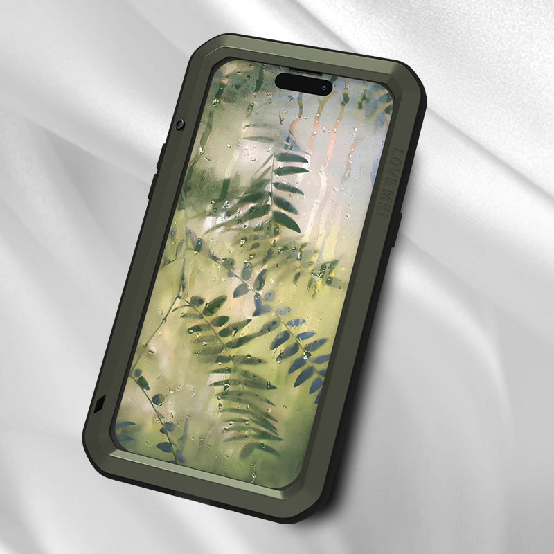ELECTROPRIME For iPhone 15 Plus LOVE MEI Metal Shockproof Life Waterproof Dustproof Phone Case(Black)