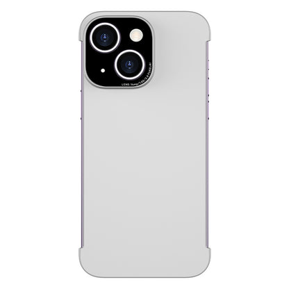 ELECTROPRIME For iPhone 15 Shockproof Frameless Phone Case(Silver)