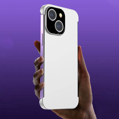 ELECTROPRIME For iPhone 15 Shockproof Frameless Phone Case(Silver)