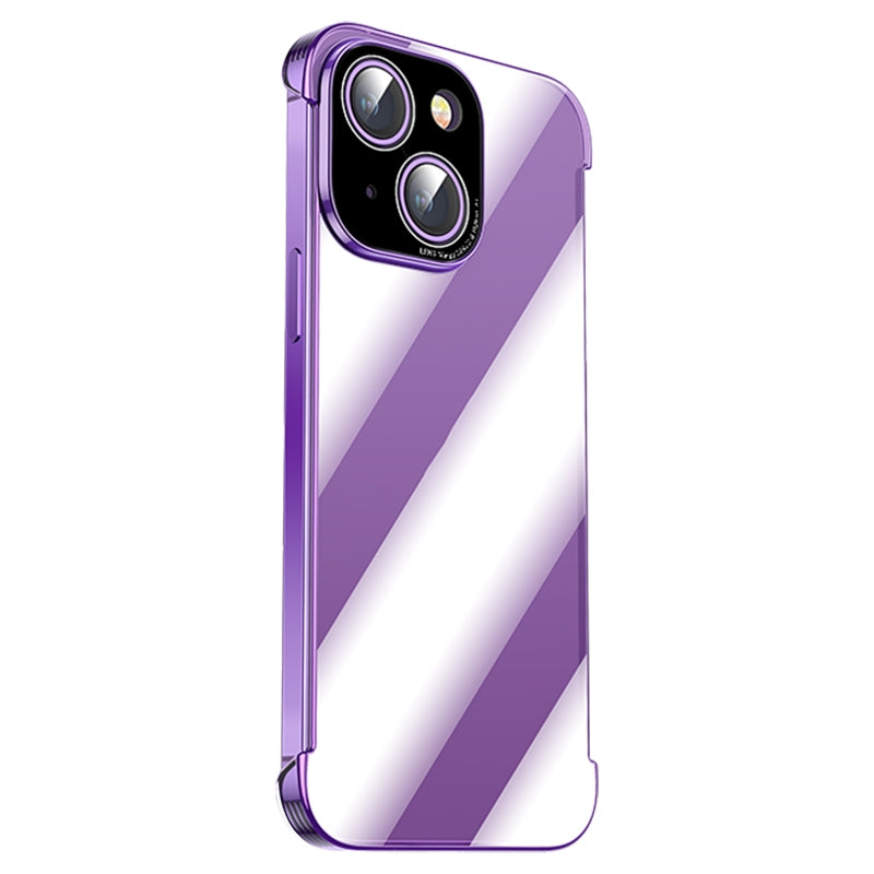 ELECTROPRIME For iPhone 15 Shockproof Frameless Phone Case(Transparent)