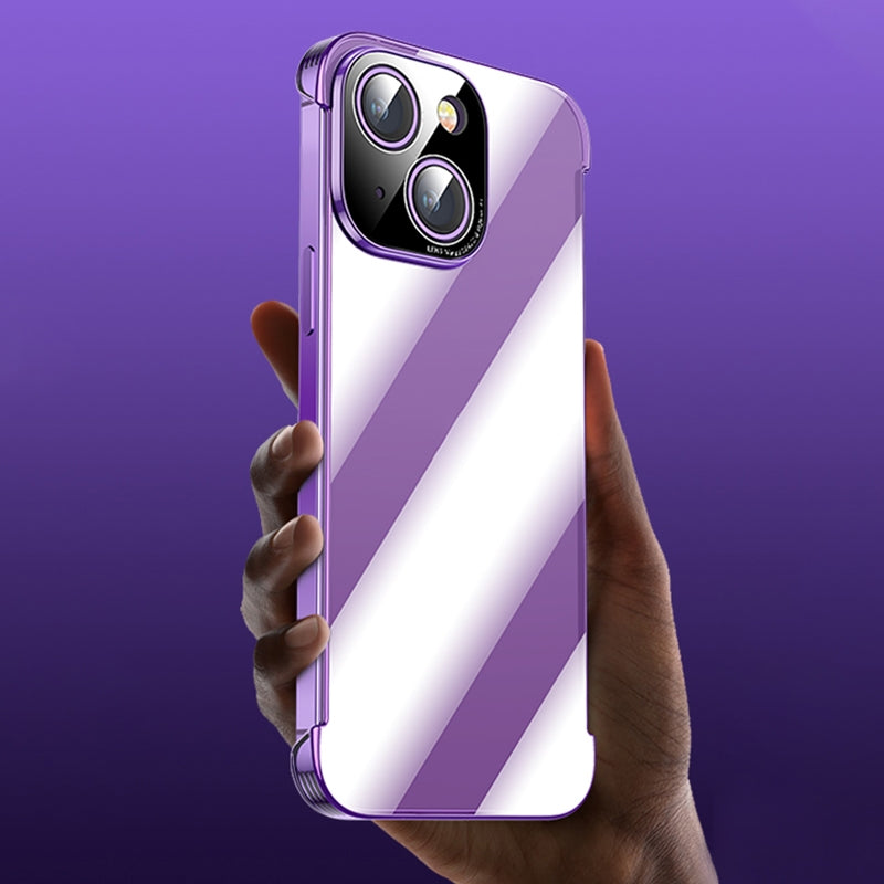 ELECTROPRIME For iPhone 15 Shockproof Frameless Phone Case(Transparent)