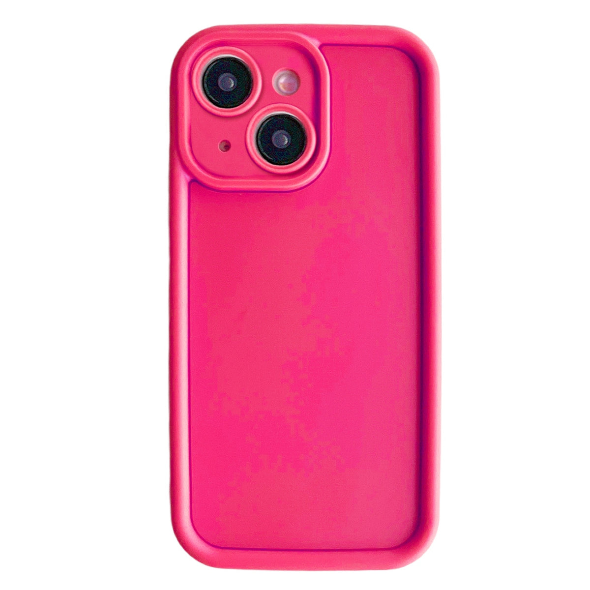 ELECTROPRIME For iPhone 15 Plus Fine Hole Shockproof Frame Frosted TPU Phone Case(Rose Red)