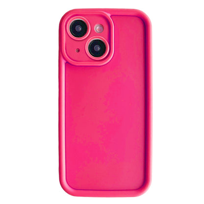 ELECTROPRIME For iPhone 15 Plus Fine Hole Shockproof Frame Frosted TPU Phone Case(Rose Red)