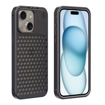 ELECTROPRIME For iPhone 15 R-JUST RJ58 Aromatherapy Metal Cooling Phone Case(Grey)
