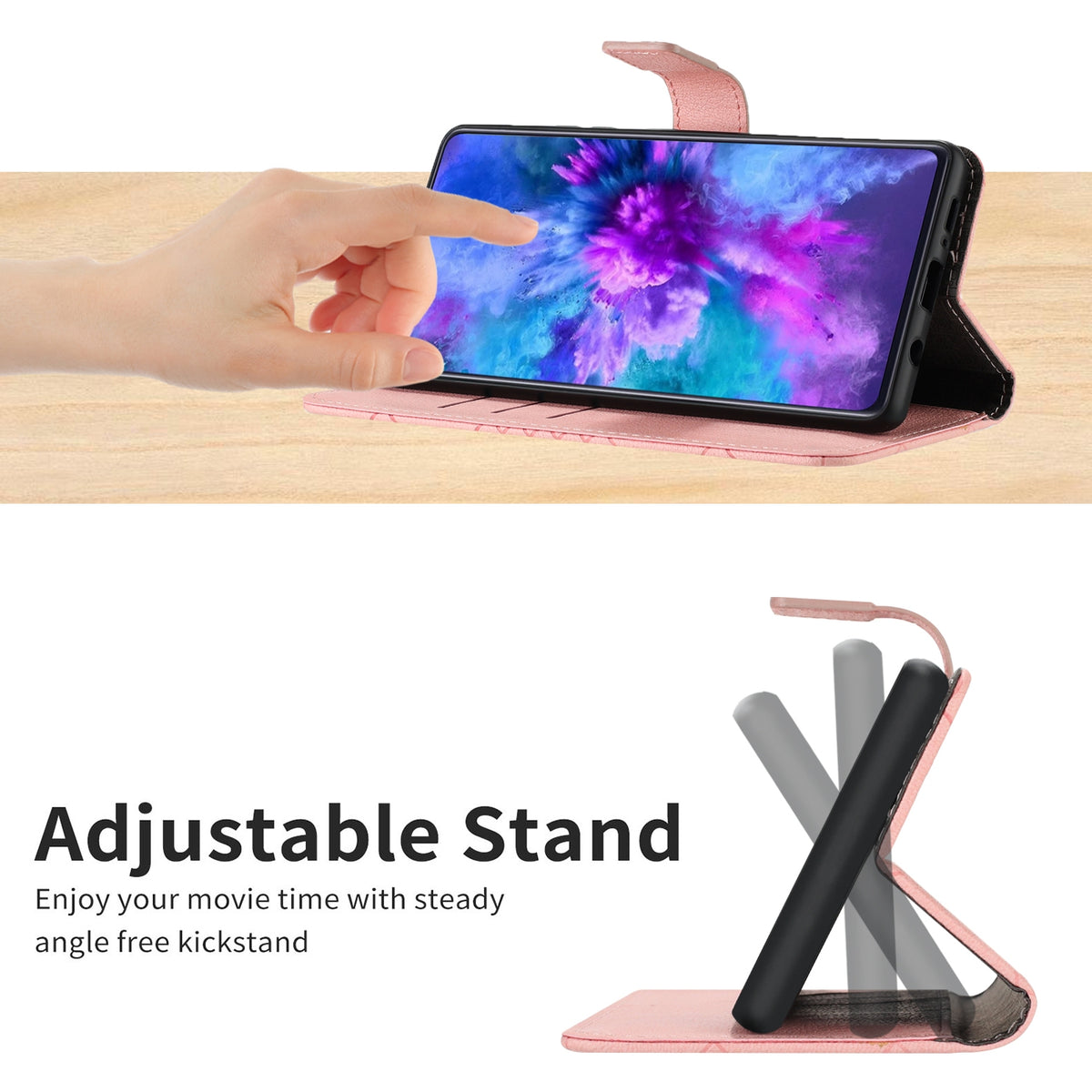 ELECTROPRIME For iPhone 15 Plus Rhombic Grid Texture Leather Phone Case(Pink)