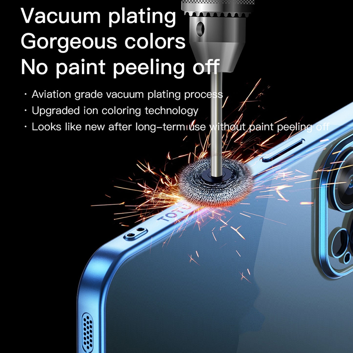 ELECTROPRIME For iPhone 15 TOTUDESIGN PC-2 Series Electroplating TPU Phone Case(Purple)