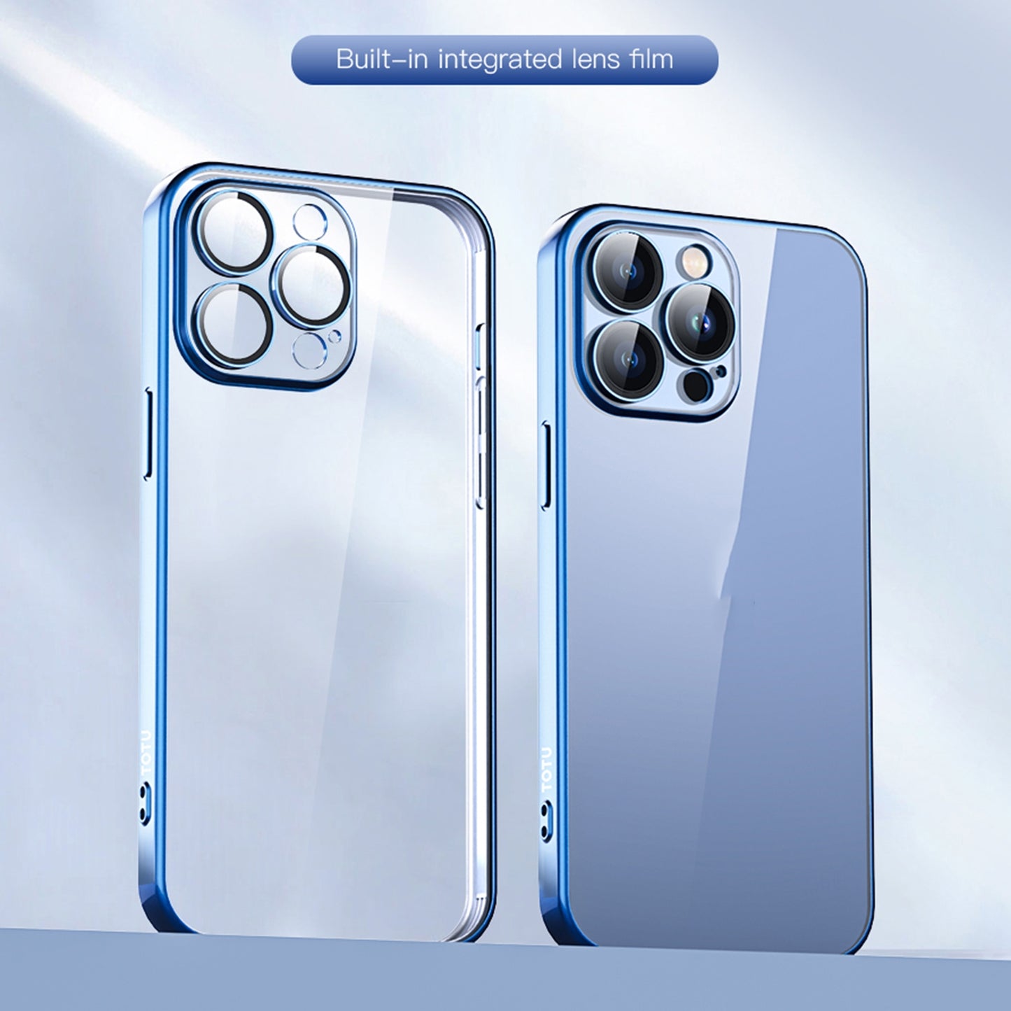 ELECTROPRIME For iPhone 15 TOTUDESIGN PC-2 Series Electroplating TPU Phone Case(Blue)