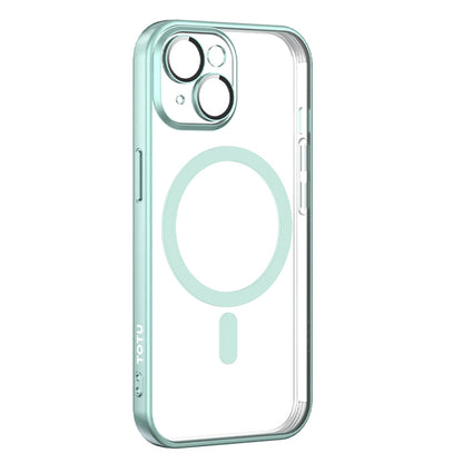 ELECTROPRIME For iPhone 15 TOTUDESIGN PC-3 Series MagSafe Electroplating TPU Phone Case(Light Green)