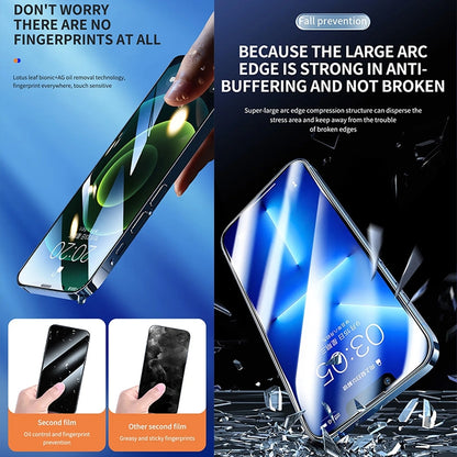 ELECTROPRIME For iPhone 15 Plus HD Fast Attach Dust-proof Anti-static Tempered Glass Film