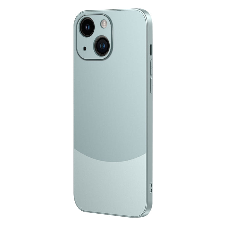 ELECTROPRIME For iPhone 15 Two Color Frosted Shockproof Phone Case(Cyan)