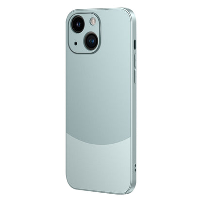 ELECTROPRIME For iPhone 15 Two Color Frosted Shockproof Phone Case(Cyan)