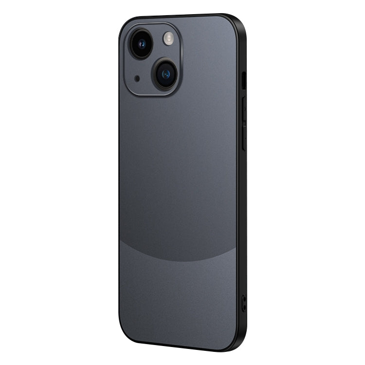 ELECTROPRIME For iPhone 15 Two Color Frosted Shockproof Phone Case(Black)