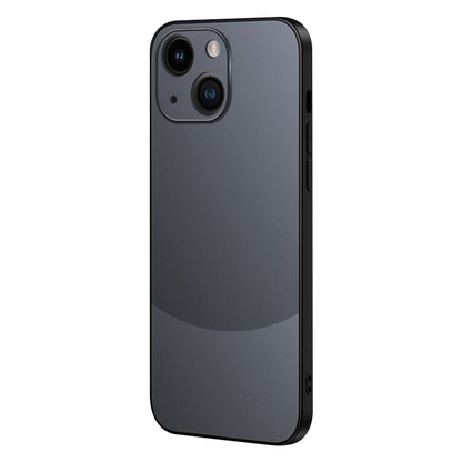ELECTROPRIME For iPhone 15 Two Color Frosted Shockproof Phone Case(Black)