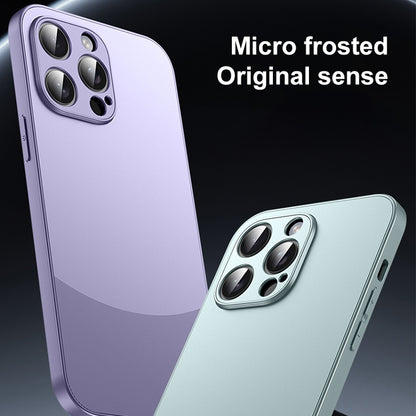 ELECTROPRIME For iPhone 15 Two Color Frosted Shockproof Phone Case(Cyan)