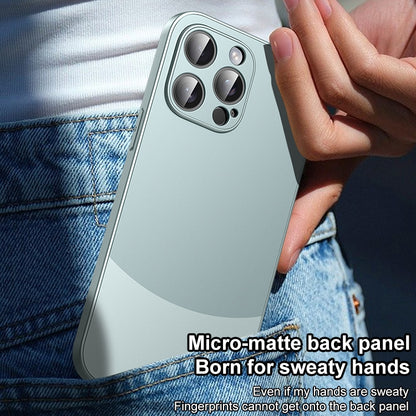 ELECTROPRIME For iPhone 15 Two Color Frosted Shockproof Phone Case(Cyan)