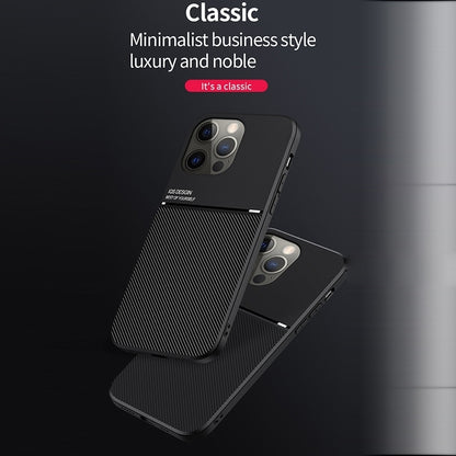 ELECTROPRIME For iPhone 15 Plus Classic Tilt Strip Grain Magnetic Shockproof PC + TPU Phone Case(Red)