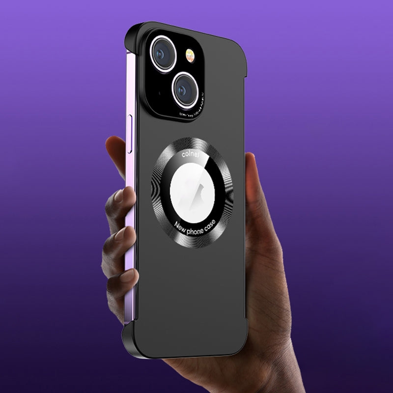 ELECTROPRIME For iPhone 15 Frameless Skin Feel MagSafe Magnetic Phone Case(Black)