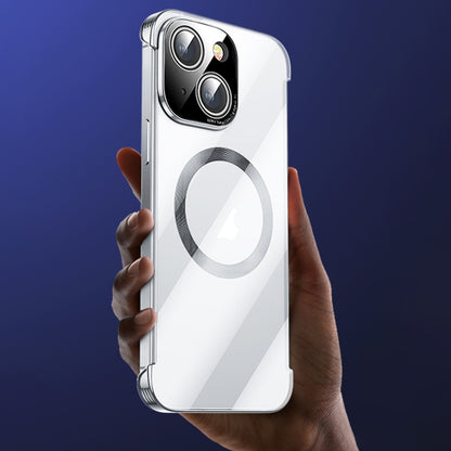 ELECTROPRIME For iPhone 15 Frameless Crystal Clear MagSafe Magnetic Phone Case