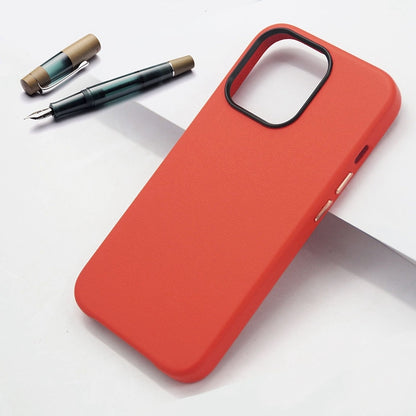 ELECTROPRIME For iPhone 15 Lamb Grain PU Back Cover Phone Case(Red)