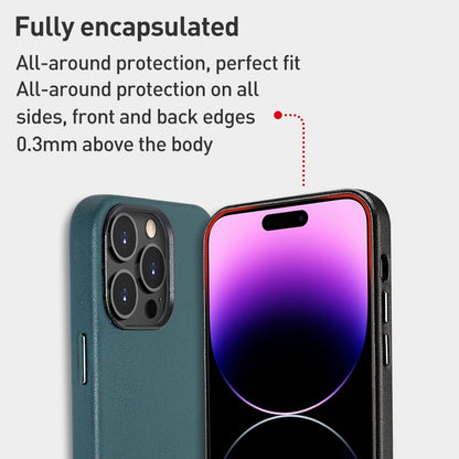 ELECTROPRIME For iPhone 15 Lamb Grain PU Back Cover Phone Case(Red)