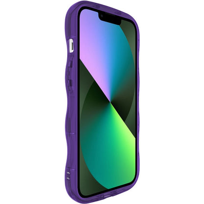 ELECTROPRIME For iPhone 15 IMAK Wave Bubble Soft Shockproof Phone Case(Purple)