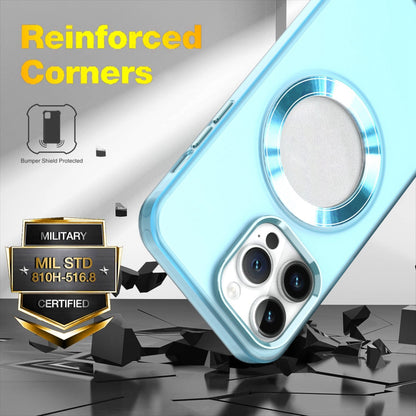 ELECTROPRIME For iPhone 15 MagSafe Skin-feel CD Texture PC Phone Case(Black)