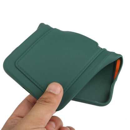 ELECTROPRIME For iPhone 15 Plus Card Slot Design Shockproof TPU Phone Case(Dark Green)