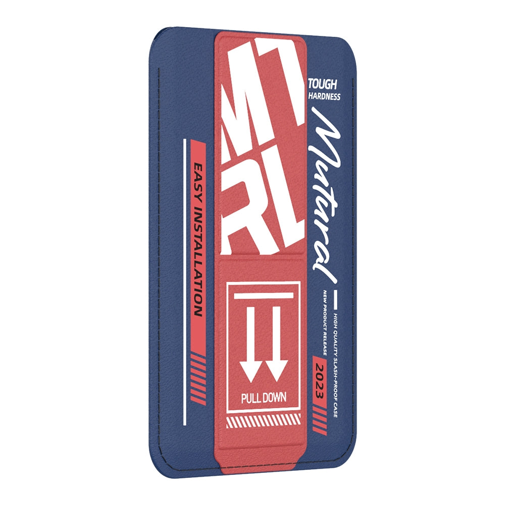 ELECTROPRIME For iPhone 15 mutural Chuncai Series Magnetic Holder Card Slot(Blue Red)
