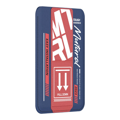 ELECTROPRIME For iPhone 15 mutural Chuncai Series Magnetic Holder Card Slot(Blue Red)