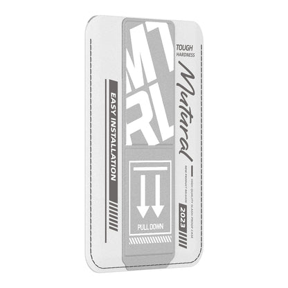 ELECTROPRIME For iPhone 15 mutural Chuncai Series Magnetic Holder Card Slot(White Grey)