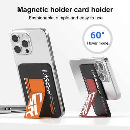 ELECTROPRIME For iPhone 15 mutural Chuncai Series Magnetic Holder Card Slot(Blue Green)
