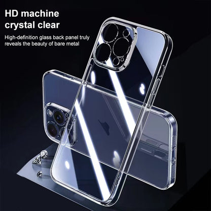 ELECTROPRIME For iPhone 15 Plus Integrated Ultra-thin Crystal Glass Phone Case(Transparent)