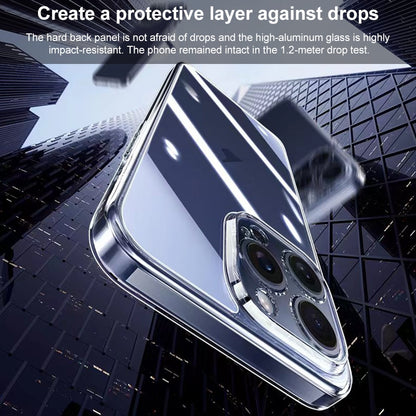 ELECTROPRIME For iPhone 15 Plus Integrated Ultra-thin Crystal Glass Phone Case(Transparent)