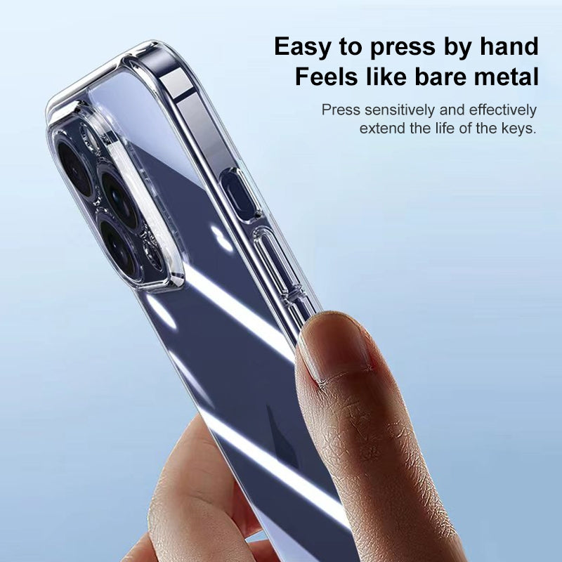 ELECTROPRIME For iPhone 15 Plus Integrated Ultra-thin Crystal Glass Phone Case(Transparent)