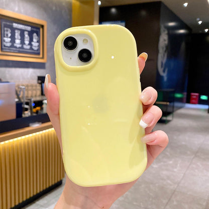ELECTROPRIME For iPhone 15 Plus Glossy Soap Shape TPU Phone Case(Yellow)
